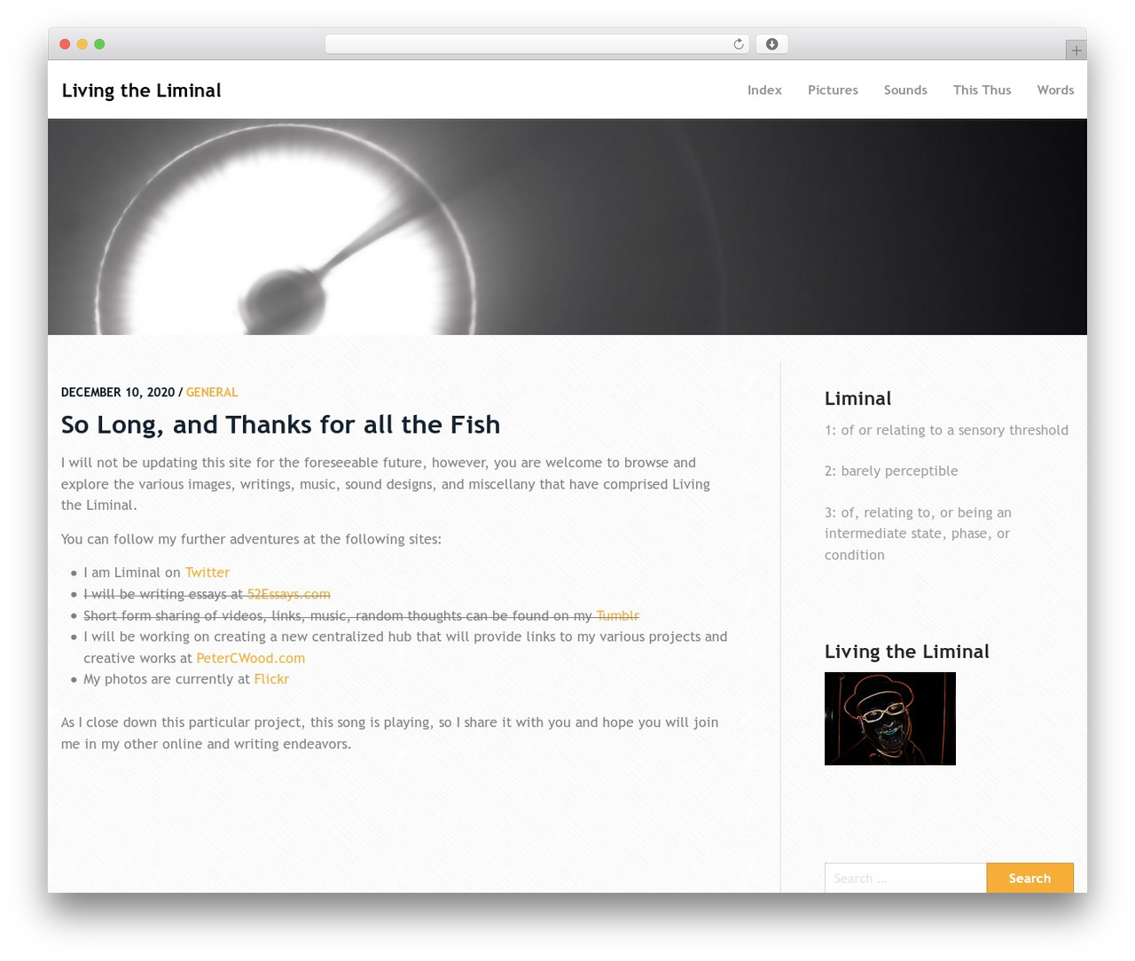Simpleasy free WordPress theme - livingtheliminal.com Simpleasy free WordPress theme - livingtheliminal.com