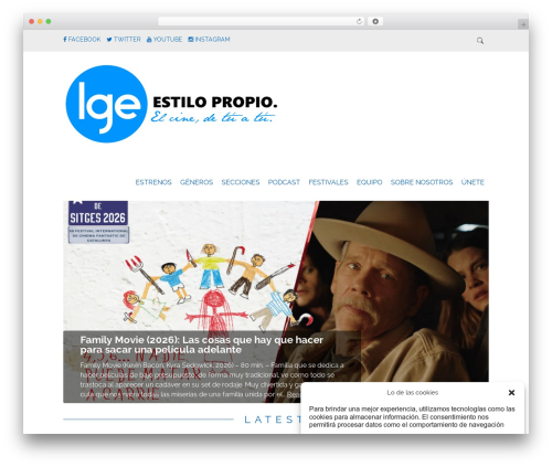 Simply Read WordPress theme - lgecine.org