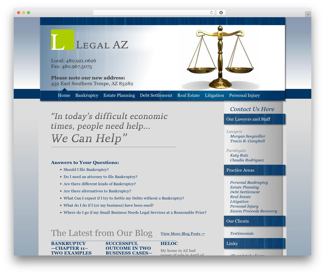 tClean theme WordPress - legalaz.com