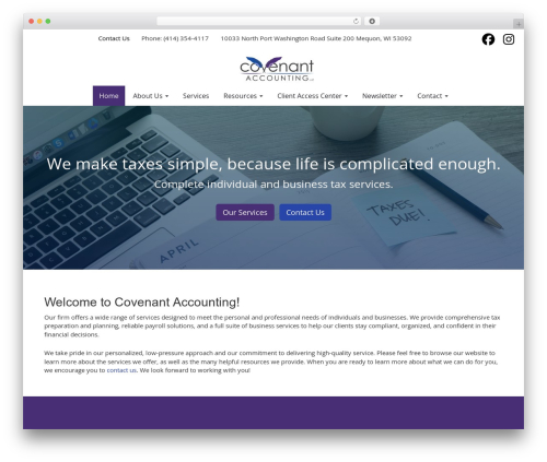 Gns newsletters WordPress plugin - covenantaccounting.com