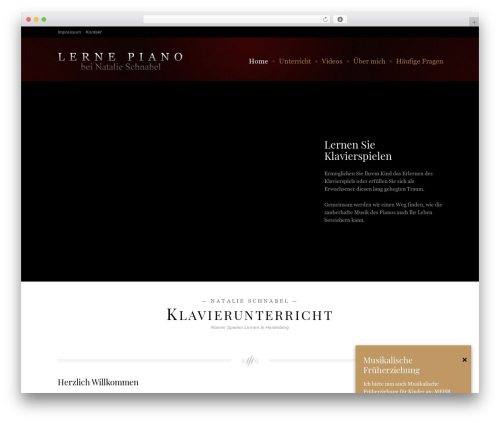 Theme WordPress AMADEUS - lernepiano.de