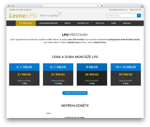Theme WordPress Levné LPG - levnelpg.cz