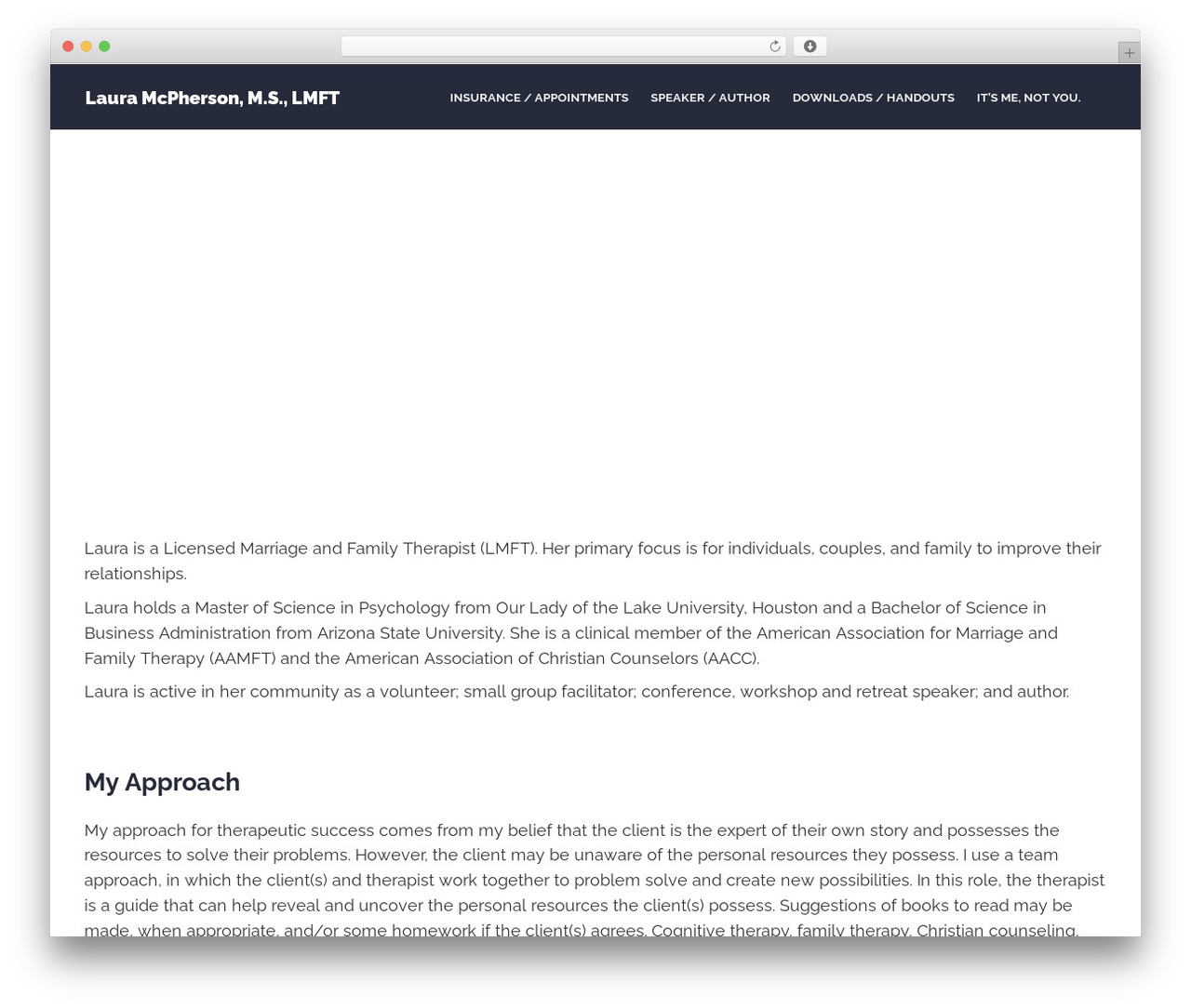 Theme WordPress Psychologist - lauramcpherson.com