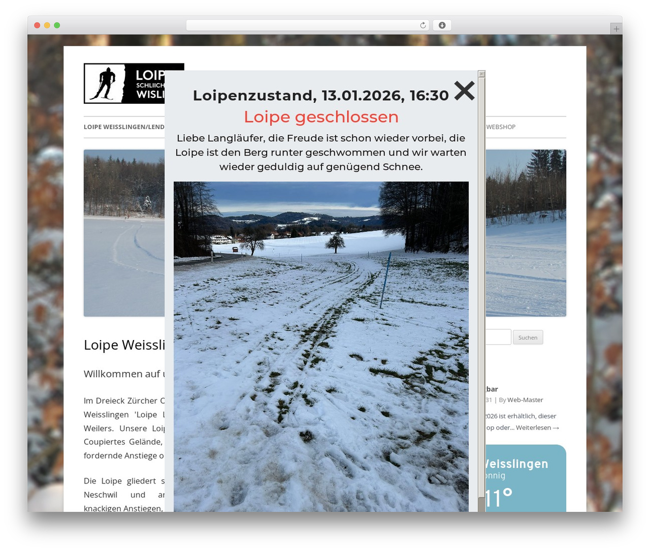 Tiny Forge WordPress page theme - loipeschliicher.ch
