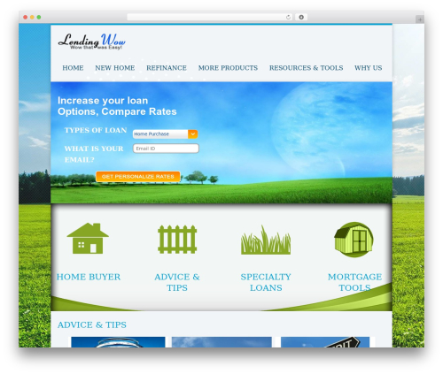 Trias WordPress theme - lendingwow.com