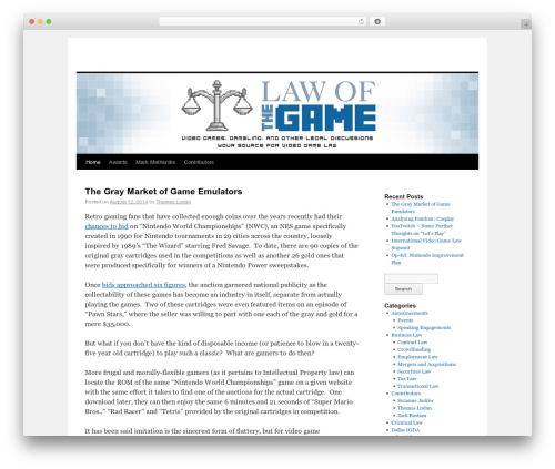 TwentyTen Five best WordPress theme - lawofthegame.com