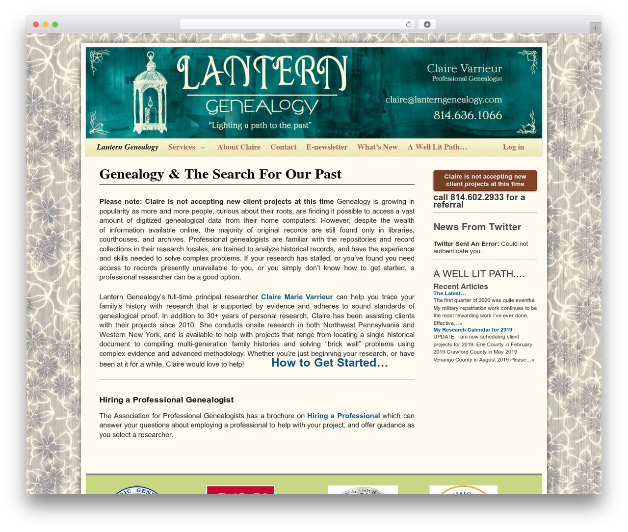 Weaver II Pro WordPress theme - lanterngenealogy.com Weaver II Pro WordPress theme - lanterngenealogy.com