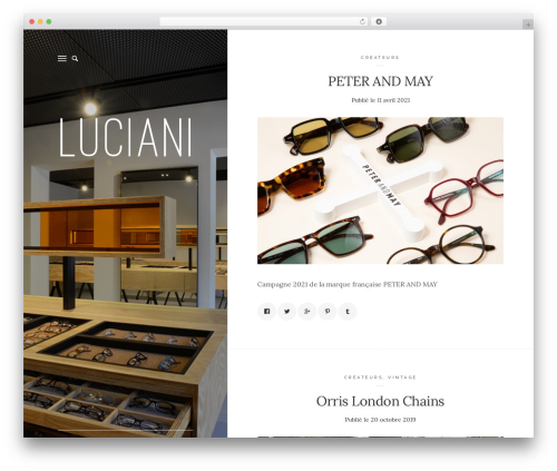 Wild Book WordPress theme - luciani-optique.com