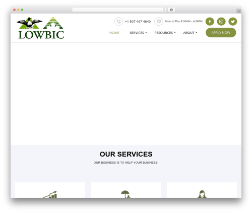 WordPress theme Advisor - lowbic.on.ca