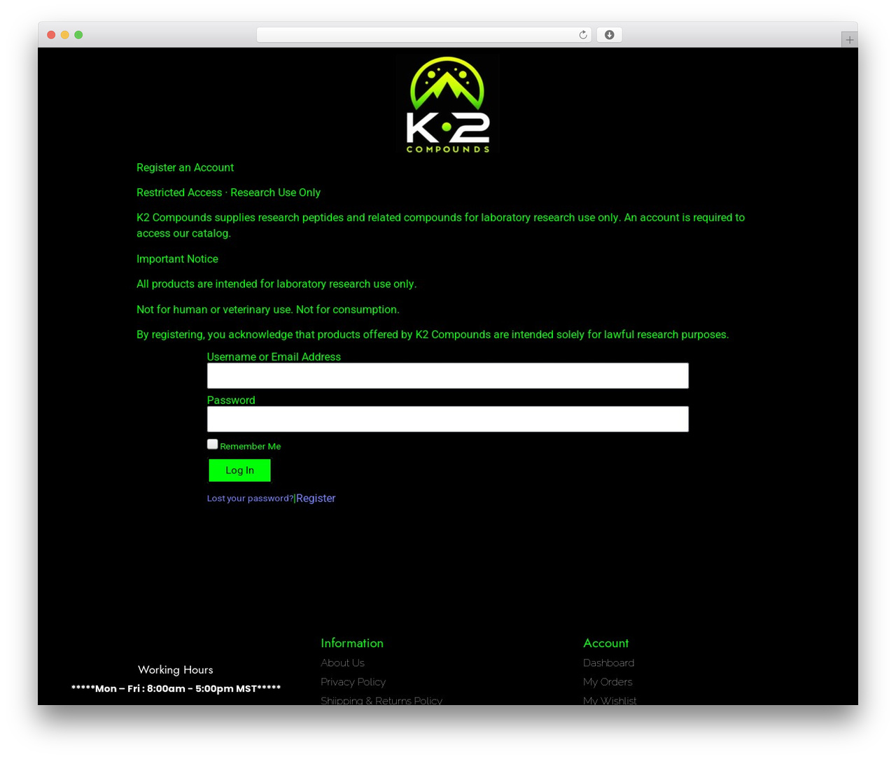 WordPress theme Hello Elementor - k2compounds.com