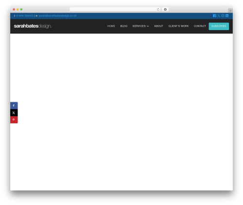 Svc portfolio WordPress plugin - sarahbatesdesign.co.uk
