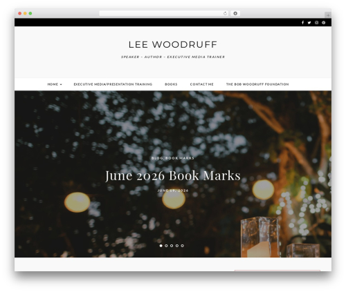 WordPress theme Thyme - leewoodruff.com