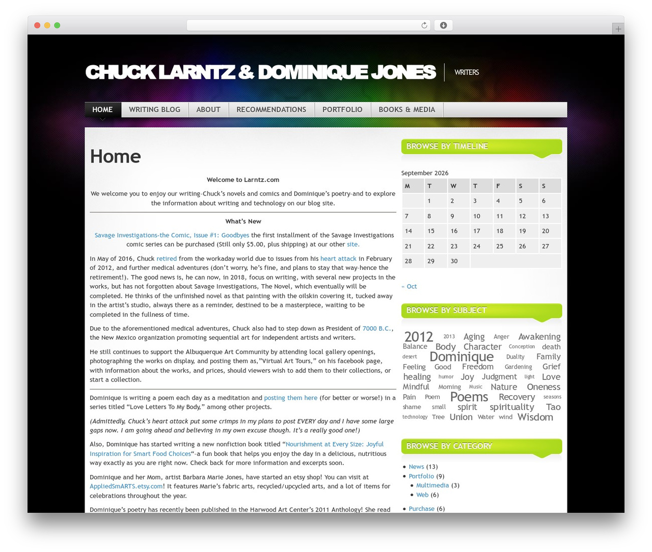 WordPress website theme Mystique - larntz.com WordPress website theme Mystique - larntz.com