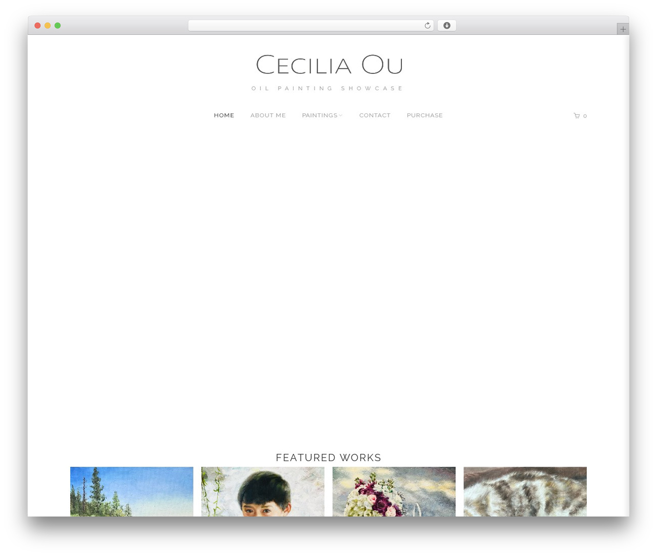 WordPress website theme Simple & Elegant - ceciliaou.com