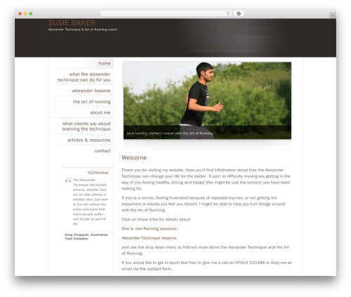 WP theme Classic Theme 3 - learningthealexandertechnique.com