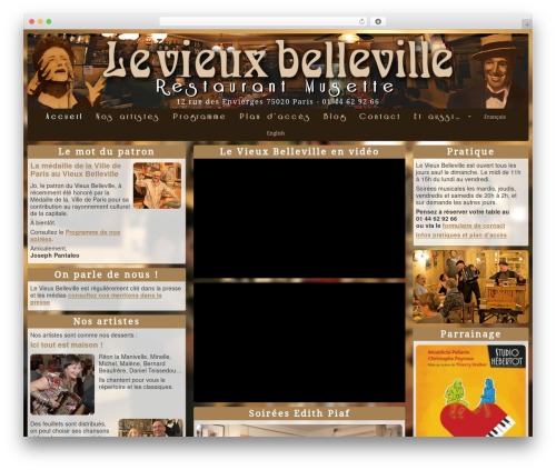 Best WordPress theme Toolset Bootstrap - le-vieux-belleville.com
