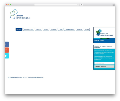 BootstrapWP theme WordPress - liberalevereinigung.de