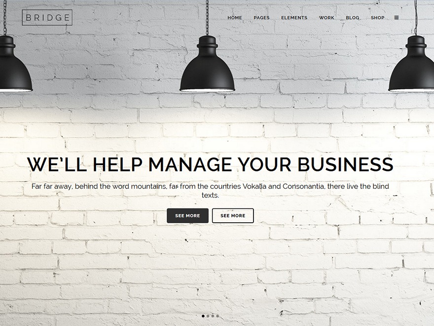 Bridge WordPress theme