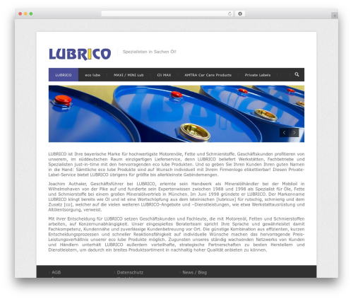 Centum WP WordPress website theme - lubrico.de
