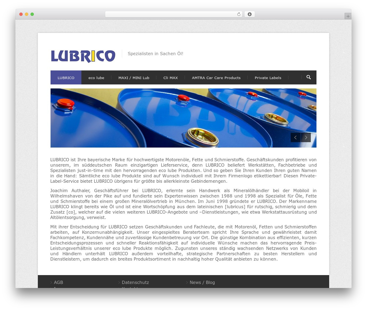 Centum WP WordPress website theme - lubrico.de