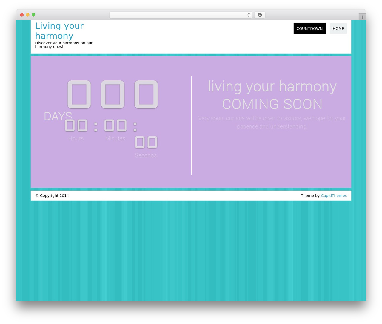 Count Down WordPress theme - livingyourharmony.com Count Down WordPress theme - livingyourharmony.com