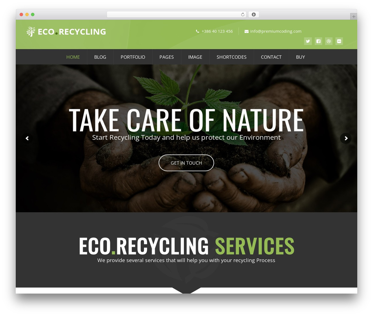 Ecorecycle - Multipurpose Wordpress Theme top WordPress theme - ecorecycle.premiumcoding.com