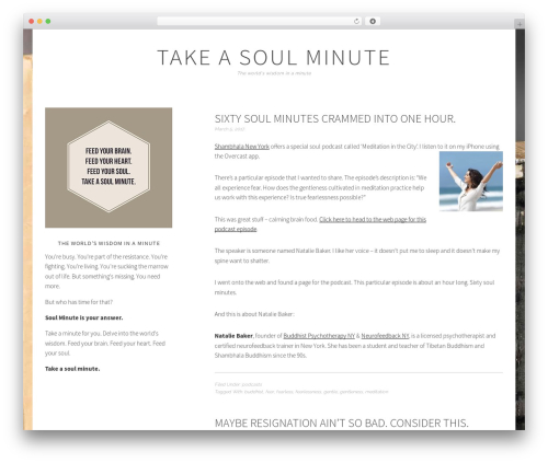 Foodie Pro Theme WordPress theme - soulminute.org