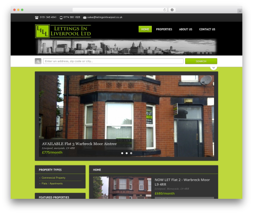Freehold WordPress theme - lettingsinliverpool.co.uk