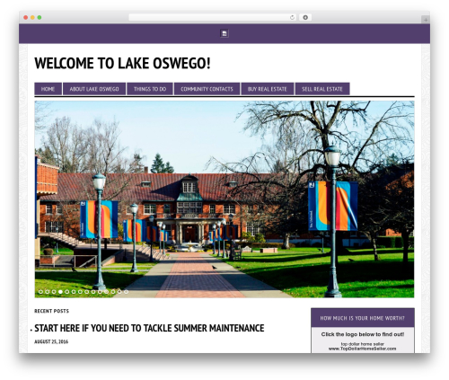 Genesis WordPress theme - liveinlakeo.com