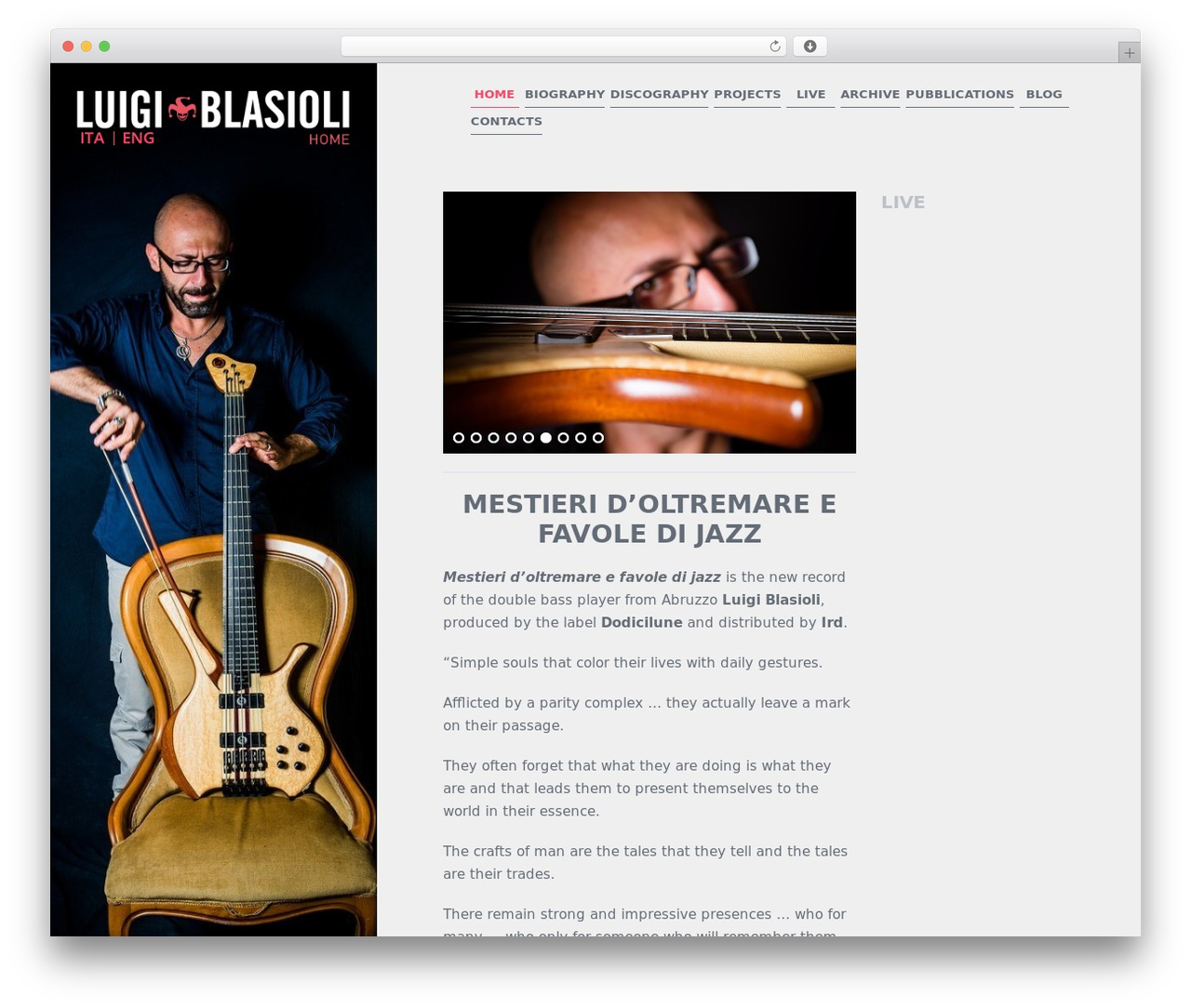 GIG-WP WordPress theme design - luigiblasioli.it GIG-WP WordPress theme design - luigiblasioli.it