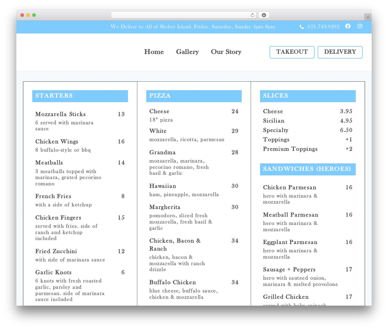 Hello Elementor WordPress theme - shelterislandslice.com