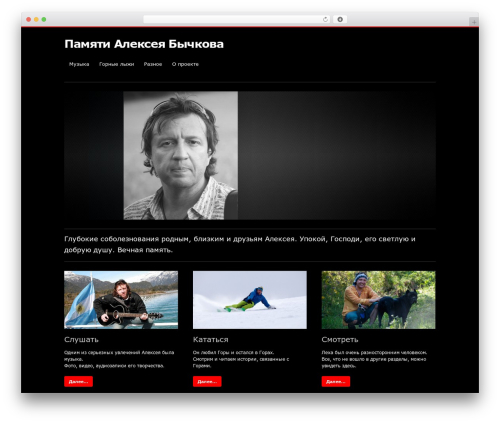 Hero WordPress theme - leha-salomon.ru