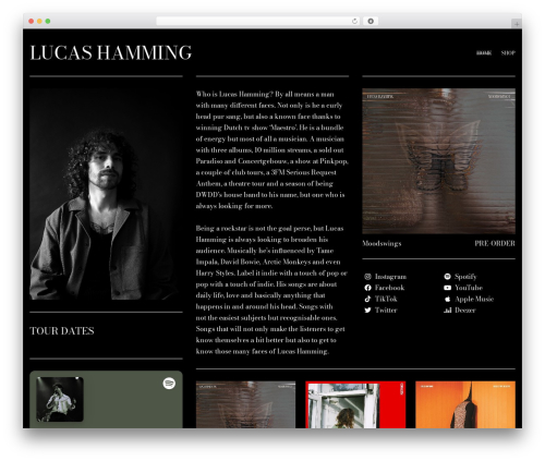 Lucas Hamming theme WordPress - lucashamming.com