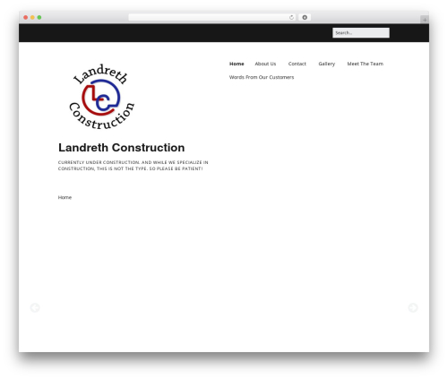 Make WordPress theme - landrethconstruction.com
