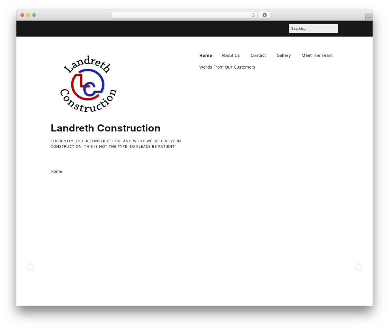Make WordPress theme - landrethconstruction.com