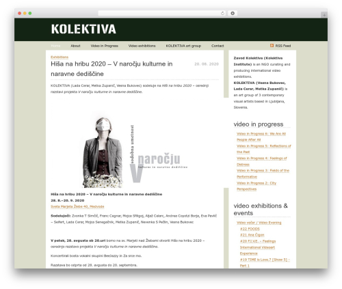 Minimal V2 theme WordPress - kolektiva.org