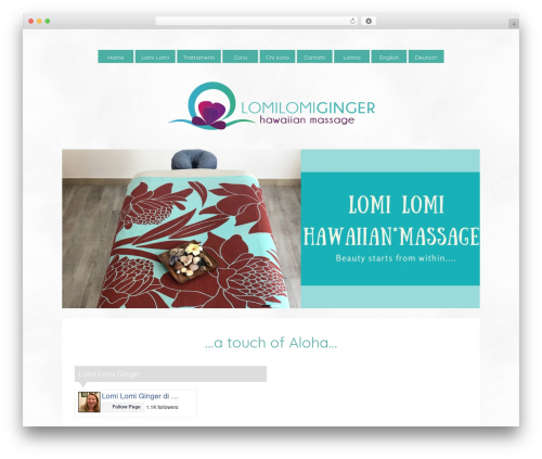 Minuscula WP theme - lomilomiginger.com