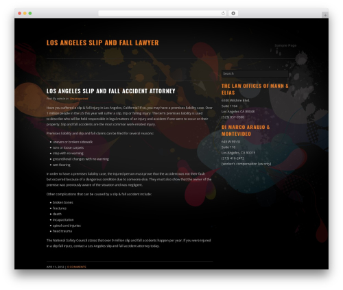 OneShot WordPress theme - losangelesslipandfalllawyer.net