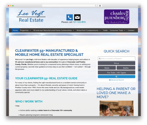 PROTECH THEME - HYDRA real estate WordPress theme - leevogtrealestate.com