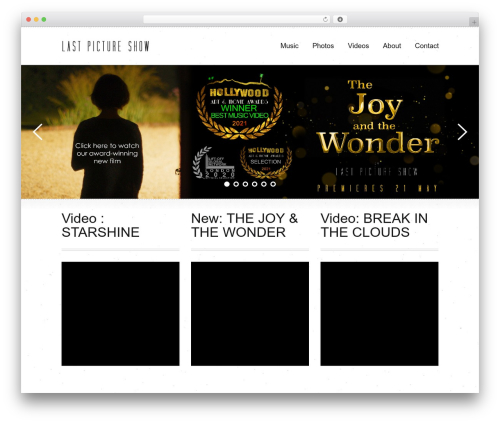 Soundstage WordPress theme - last-picture-show.com