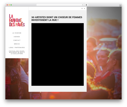 Theme WordPress Fidelity - lafanfaredespaves.com