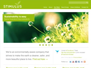 WordPress theme Green Stimulus by Salesforce.com