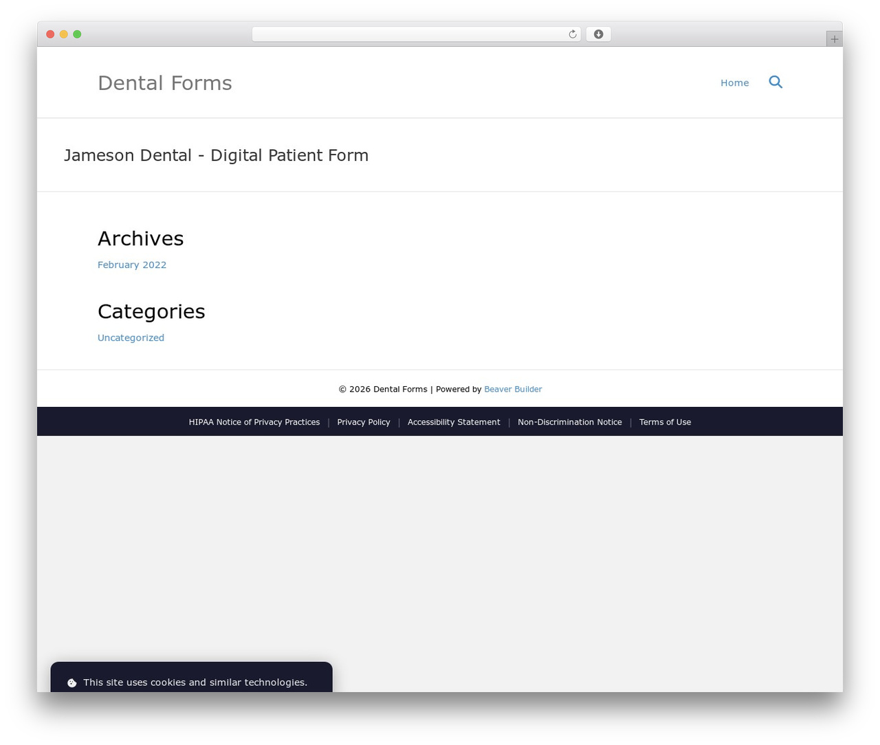 WordPress theme Beaver Builder Theme - forms.dental WordPress theme Beaver Builder Theme - forms.dental