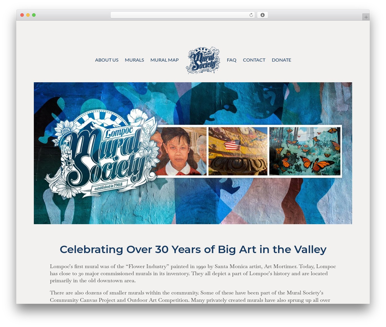 WordPress theme Photo Portfolio - lompocmurals.com