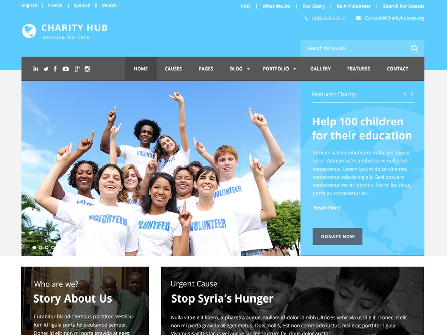 WordPress theme La Sonrisa de Alejandro