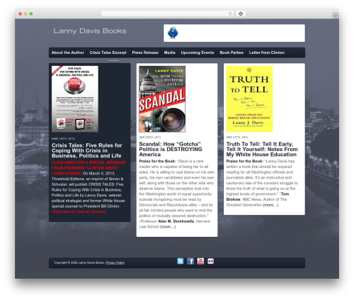 WordPress theme Mortar - lannydavisbooks.com WordPress theme Mortar - lannydavisbooks.com