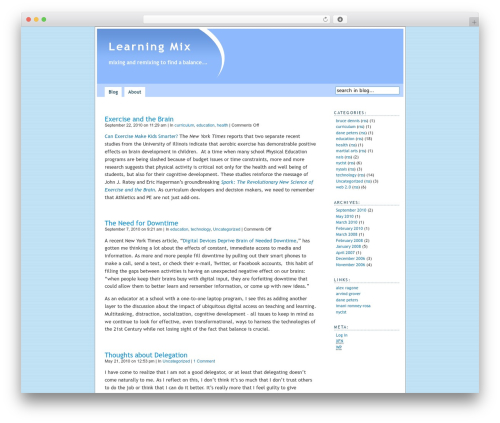WordPress theme Pool - learningmix.org