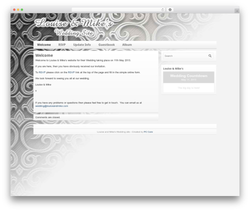 Visual form builder pro WordPress plugin - louiseandmike.com/wedding/lnm