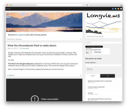 WordPress theme Standard Child Theme Kit - longvie.ws