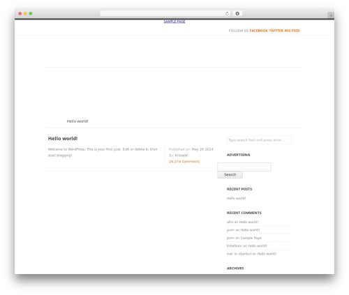 WordPress theme YAMINTH - krissawoiwod.com